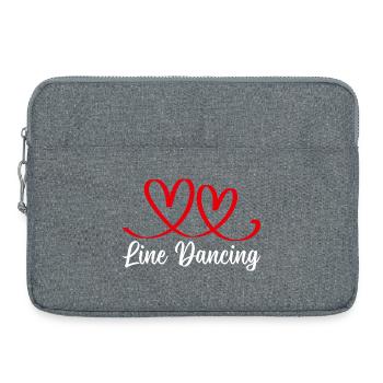 Line Dancing Cowboy Line Dancer Line Dance - Laptop bag 15" - heather grey - Front