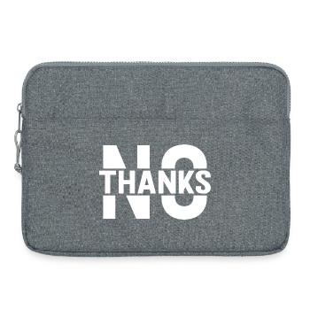 no thanks - Laptop bag 15" - heather grey - Front