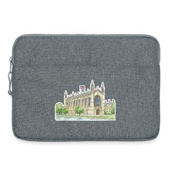 Chapelle de Cambridge King’s College Art de l’Université - Sacoche pour ordinateur portable 15 pouces - gris chiné - Devant