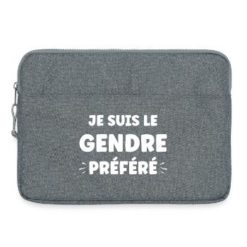 Schwiegersohn - Laptoptasche 15" - Grau meliert - Vorne