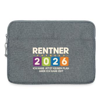 Pensioners 2026: No plan, but time - Laptop bag 15" - heather grey - Front
