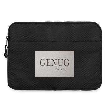 Ça suffit pour aujourd’hui - Sacoche pour ordinateur portable 15 pouces - noir - Devant