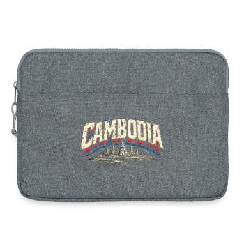 Kambodscha Kambodschaner Cambodia - Laptop bag 15" - heather grey - Front