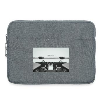 Création de votre histoire : design de machine à écrire vintage - Sacoche pour ordinateur portable 15 pouces - gris chiné - Devant