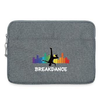 Breakdance Streetstyle Hip Hop DJ Dance - Sacoche pour ordinateur portable 15 pouces - gris chiné - Devant