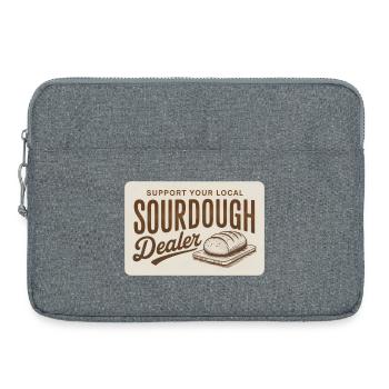 Sauerteighändler-Vintage-Abzeichen - Laptoptasche 15" - Grau meliert - Vorne