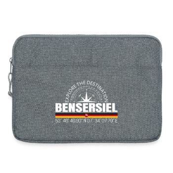 Bensersiel - Laptop bag 15" - heather grey - Front