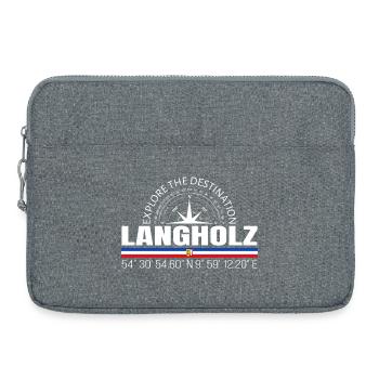 Bois long - Sacoche pour ordinateur portable 15 pouces - gris chiné - Devant