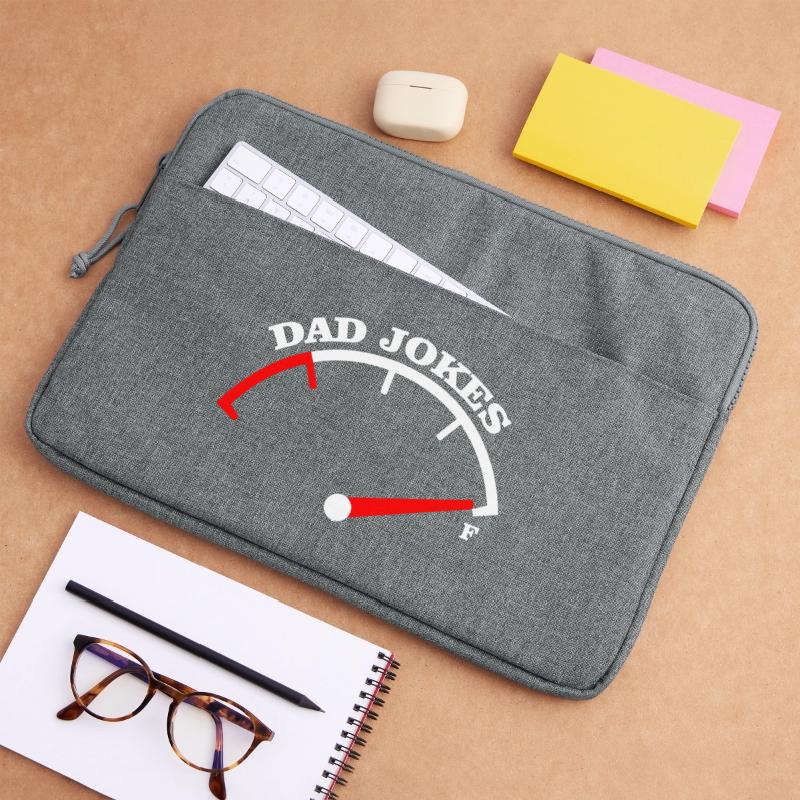 Dad Jokes Meter Tee Design Laptop bag 15"