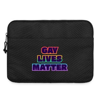 Déclaration arc-en-ciel de Gay Lives Matter - Sacoche pour ordinateur portable 15 pouces - noir - Devant