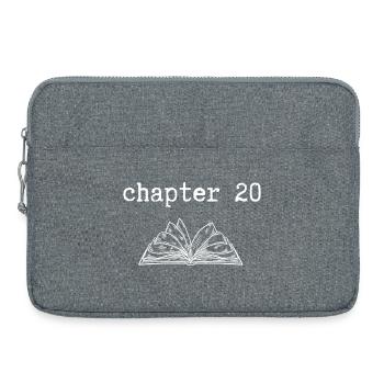 chapitre 20 Anniversaire - Sacoche pour ordinateur portable 15 pouces - gris chiné - Devant