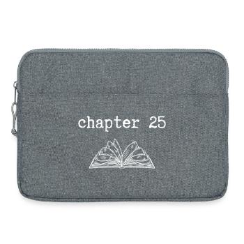 chapter 25 Geburtstag - Laptoptasche 15" - Grau meliert - Vorne