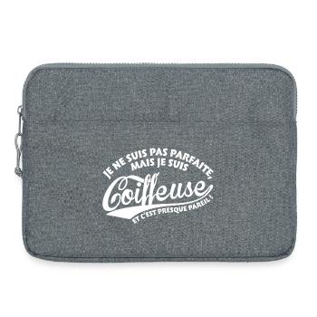 Parfaite Coiffeuse - Sacoche pour ordinateur portable 15 pouces - gris chiné - Devant