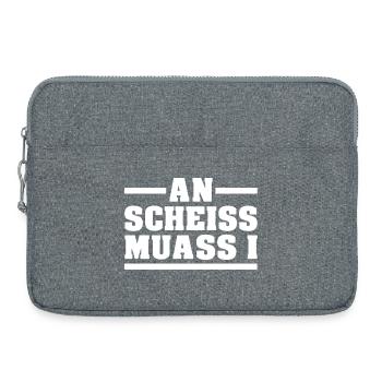AN SCHEISS MUASS I - Laptoptasche 15" - Grau meliert - Vorne