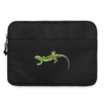 Gecko Green Pattern - Laptop bag 15" - black - Front
