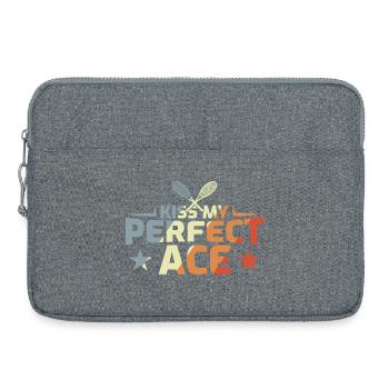 Funny tennis joke - Laptop bag 15" - heather grey - Front