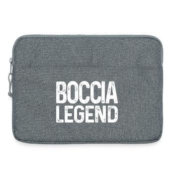 Bocciaspieler Boccia Legend Kugeln Boccia - Laptoptasche 15" - Grau meliert - Vorne