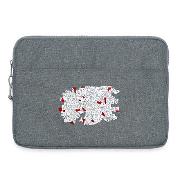 Je le fais à ma façon - Sacoche pour ordinateur portable 15 pouces - gris chiné - Devant