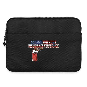 Clay pigeon shooting - Laptop bag 15" - black - Front