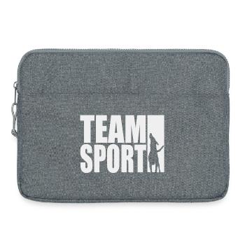 Teamsport Motiv Hundesport IGP Shirt - Laptoptasche 15" - Grau meliert - Vorne