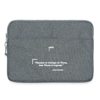 Zitat von Albert E. - Phantasie & Wissen - Laptoptasche 15" - Grau meliert - Vorne