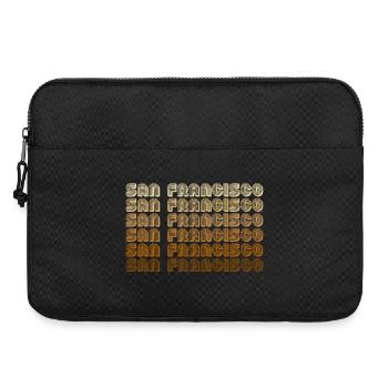 San Francisco California - Laptop bag 15" - black - Front
