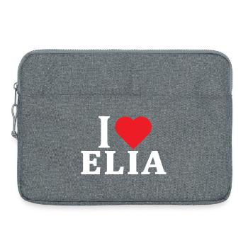 t-shirt I love Elia t-shirt gift idea - Laptop bag 15" - heather grey - Front