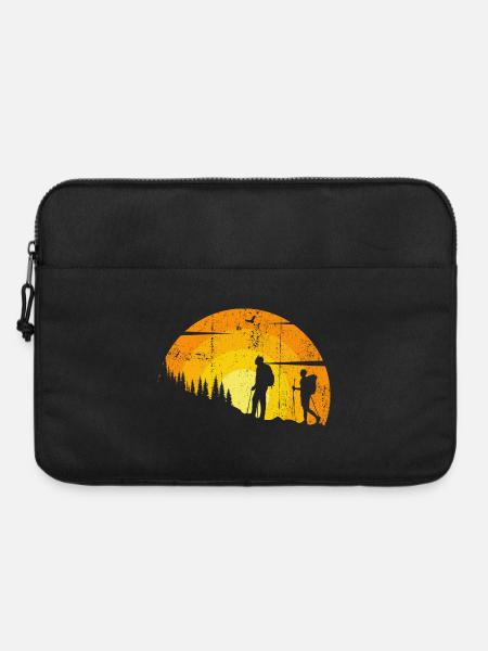 Silhouetten des Sunset Trail - Laptoptasche 15" - Schwarz