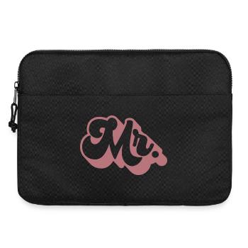 M. Matching Couple Fiançailles Mariage Lune de miel - Sacoche pour ordinateur portable 15 pouces - noir - Devant