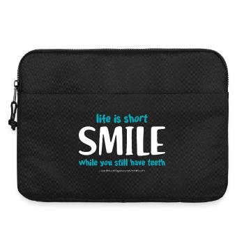 Smile (dark) - Laptop bag 15" - black - Front