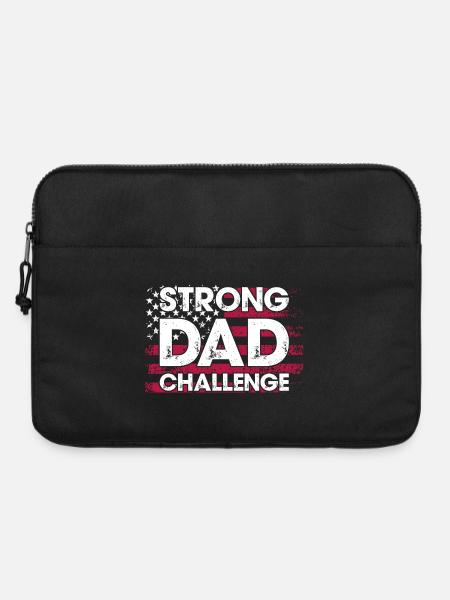 Herausforderung des starken Vaters - Laptoptasche 15" - Schwarz