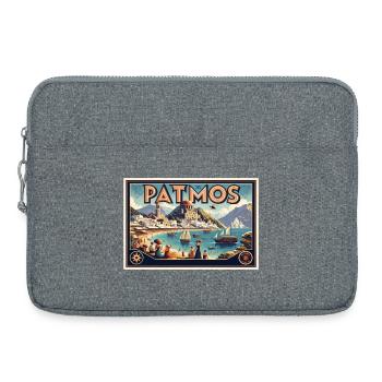 Patmos Greece Vacation Bay Travel - Laptop bag 15" - heather grey - Front