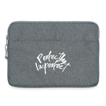 Lettrage parfaitement imparfait - Sacoche pour ordinateur portable 15 pouces - gris chiné - Devant
