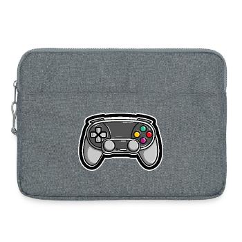 Manettes de jeu - Sacoche pour ordinateur portable 15 pouces - gris chiné - Devant
