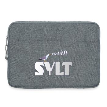 Sylt Möwe & Moin Design - Laptoptasche 15" - Grau meliert - Vorne