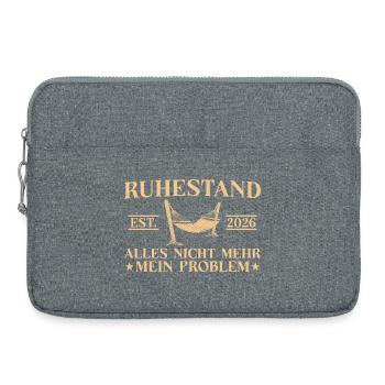 Ruhestand 2026 Arbeitskollege Angehender Rentner - Laptoptasche 15" - Grau meliert - Vorne