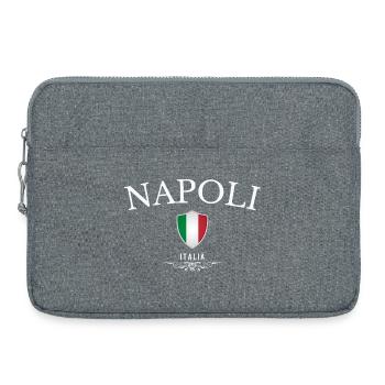 Naples, Italie, souvenir Naples - Sacoche pour ordinateur portable 15 pouces - gris chiné - Devant