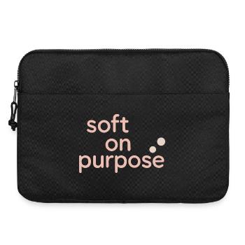 Calm is rebellion. Soft Life Self Care - Laptop bag 15" - black - Front