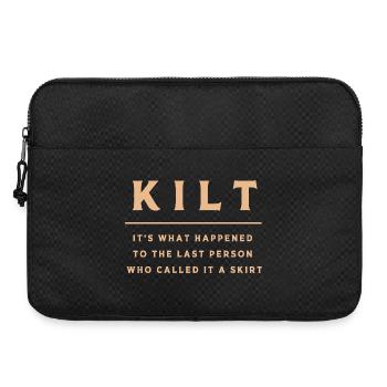 Kilt Schottland Scotland Schottenrock - Laptoptasche 15" - Schwarz - Vorne