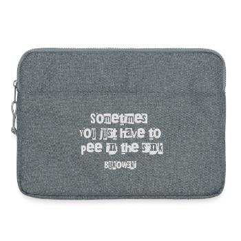Zitat von Charles Bukowski - Laptoptasche 15" - Grau meliert - Vorne