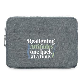 Lizenzierter DC-Experte für klinische Wirbelsäulenausrichtung - Laptoptasche 15" - Grau meliert - Vorne