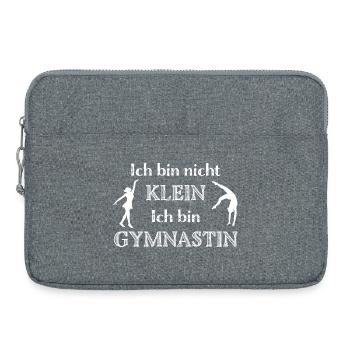 Je ne suis pas petit, je suis gymnaste - Sacoche pour ordinateur portable 15 pouces - gris chiné - Devant