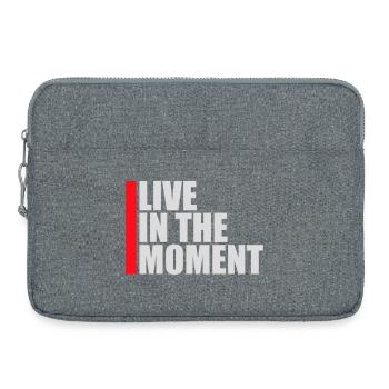 Vivre dans l’instant Pleine conscience de la présence - Sacoche pour ordinateur portable 15 pouces - gris chiné - Devant