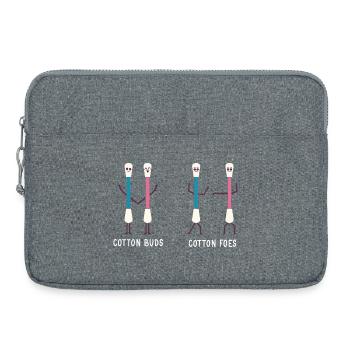 Blague parodique drôle de médecin et d’infirmière adorable - Sacoche pour ordinateur portable 15 pouces - gris chiné - Devant