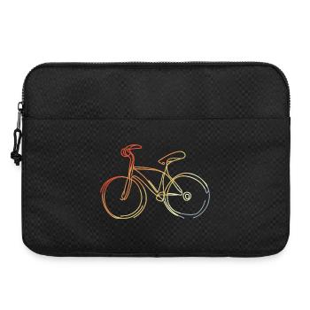 Cycling Drawing Retro Style - Laptop bag 15" - black - Front