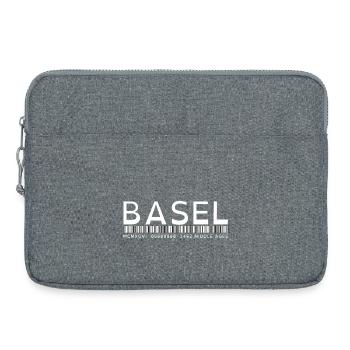 BÂLE - Sacoche pour ordinateur portable 15 pouces - gris chiné - Devant