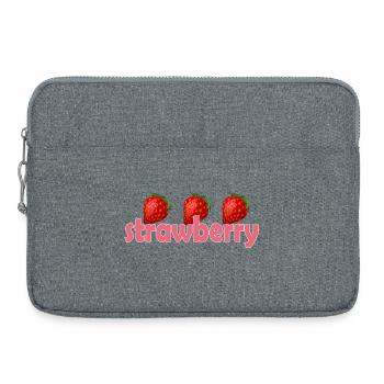 STRAWBERRY - Laptoptasche 15" - Grau meliert - Vorne