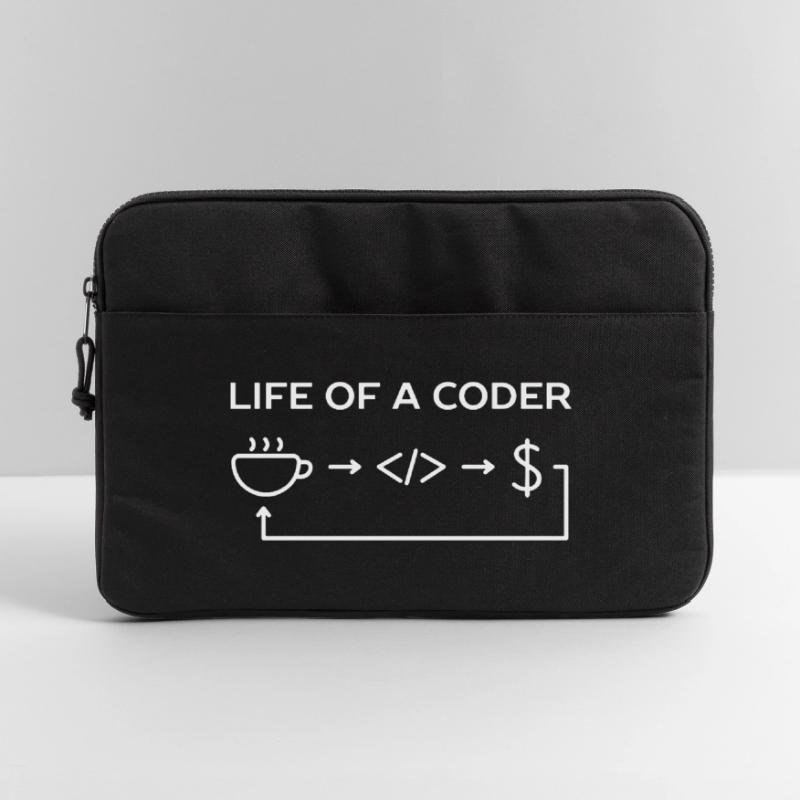 Programmierer-Leben eines Codier-Hemdes Laptoptasche 15"