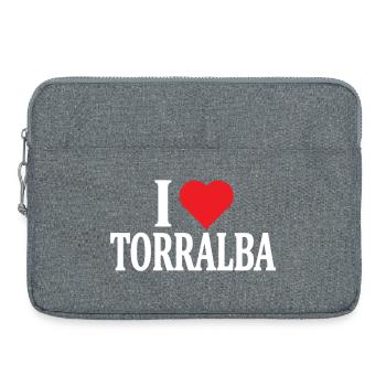 t-shirt Io amo Torralba t-shirt Sardegna - Laptop bag 15" - heather grey - Front