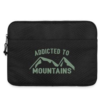 Addicted to Mountains - Laptop bag 15" - black - Front